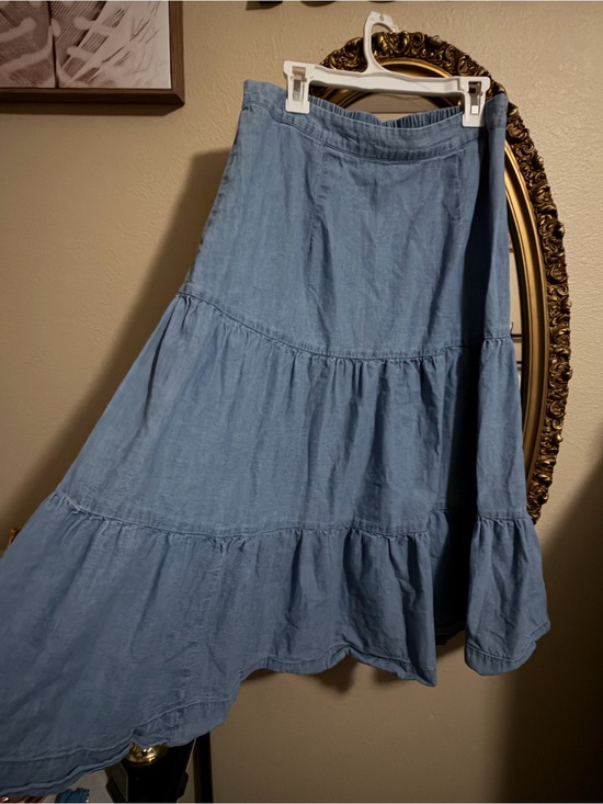 St. John's Bay Dresses & Skirts - St. John's Bay Light Blue Tiered High-Low Maxi Skirt